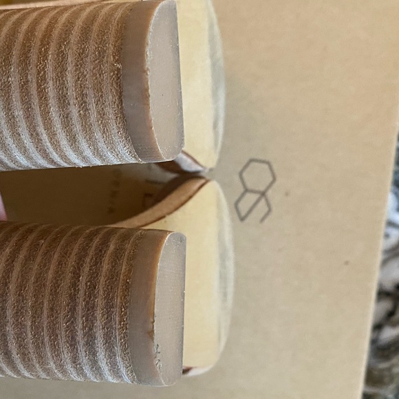 Oasis Tan Suede Heeled Sandals - Picture 8 of 12